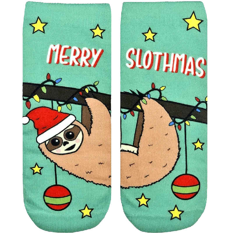 Merry Slothmas Ankle Socks