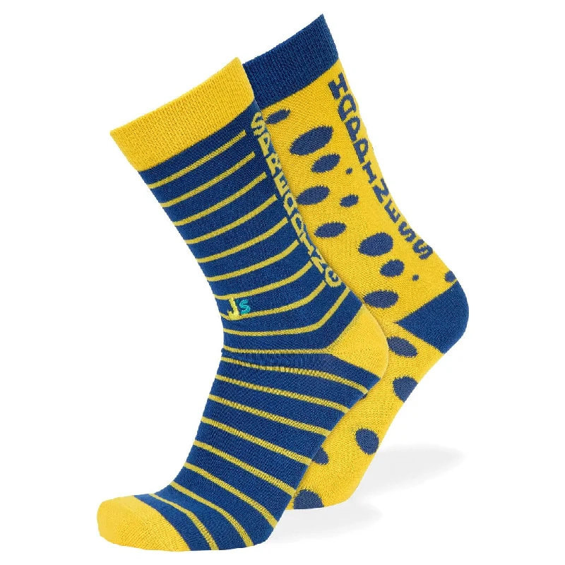 Mismatched Spreading Happiness Crew Socks