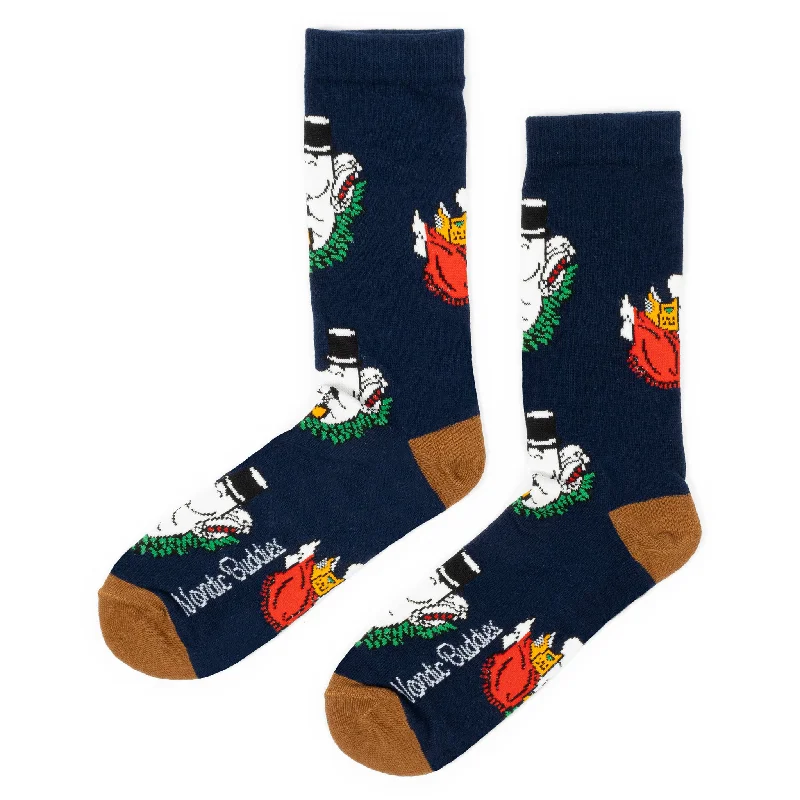 Moominpappa Chilling Men Socks - Navy