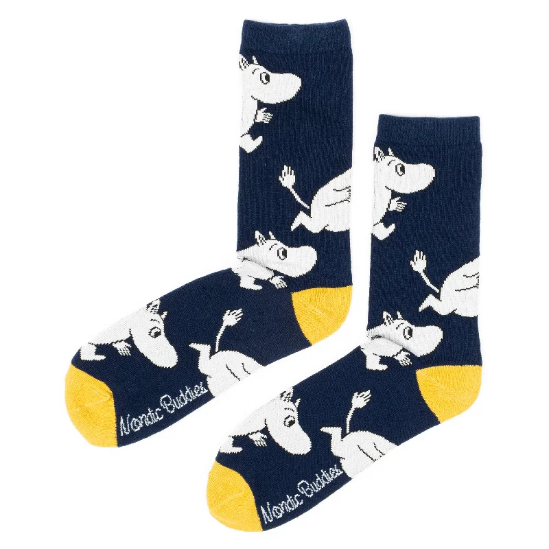 Moomintroll Running Men Socks - Navy