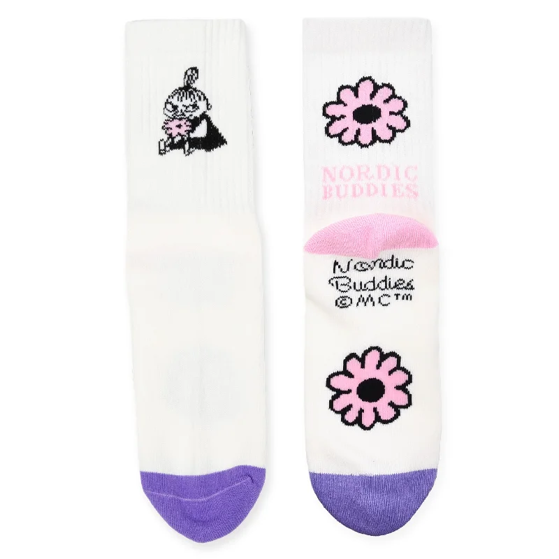 Little My's Flower Women’s Retrosocks - White