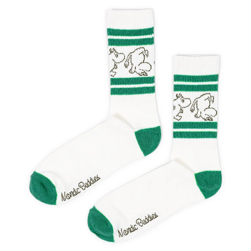 Moomintroll Retro Men Socks - White