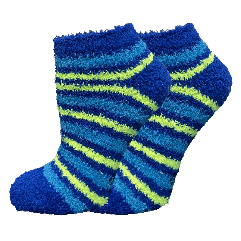 Ankle Striped Fuzzy Socks