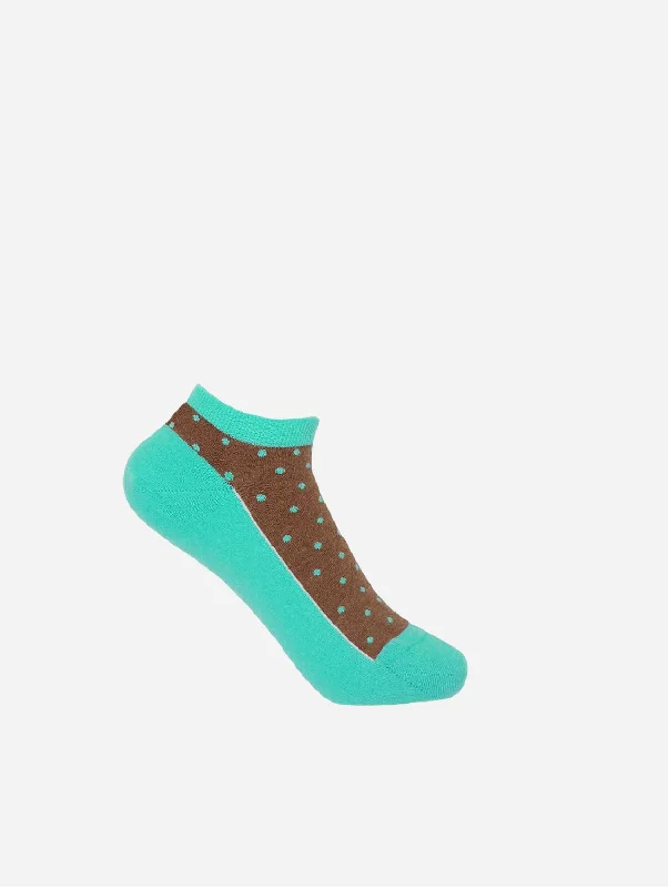 Polka Women's Organic Trainer Socks | Ocean