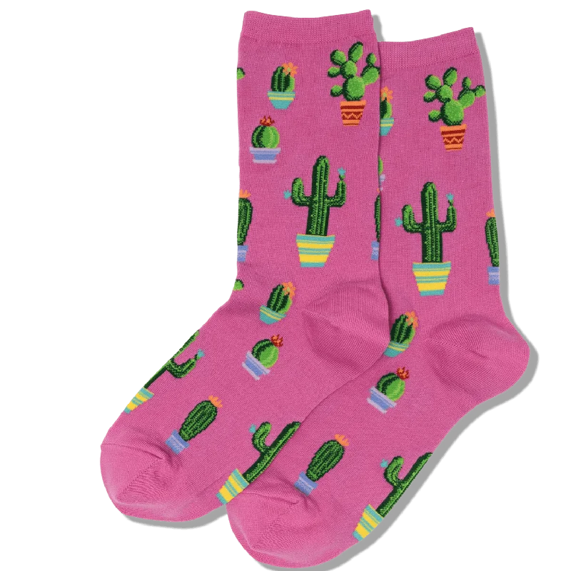 Potted Cactus Women's Crew Socks