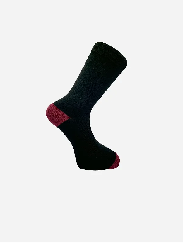 Punchy Unisex Organic Cotton Socks | Black