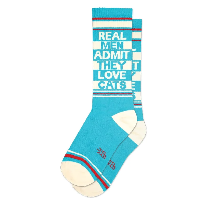 Real Men Admit They Love Cats Unisex Crew Socks