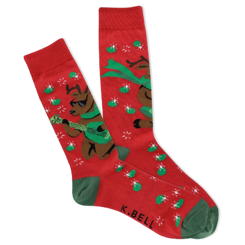 Rockin Reindeer Men's Crew Socks