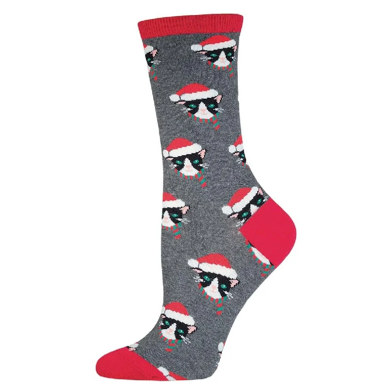 Santa Cats Women's Crew Socks