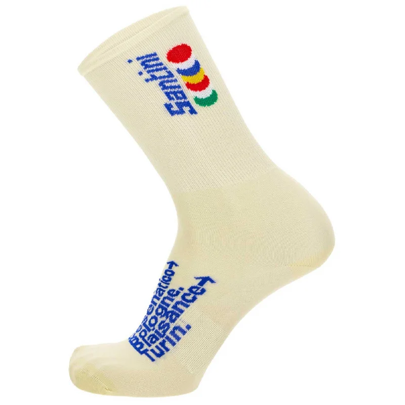 Santini Grand Départ Unisex Cycling Socks (Biege)