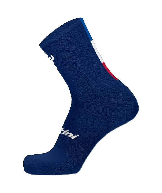 Santini MJ Bonette Unisex Cycling Socks (Blue)