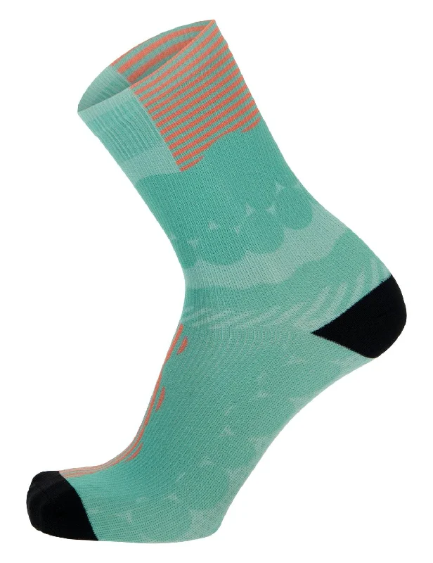 Santini Optic Unisex Cycling Socks (Aqua)