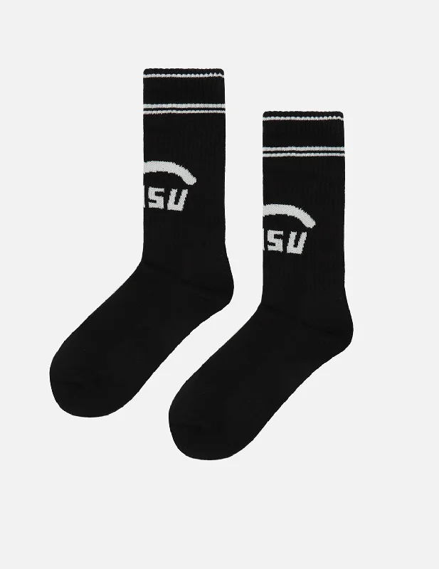 Seagull and Logo Jacquard Long Socks