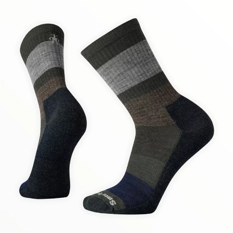 Men's Everyday Blocked Stripe Crew Socks