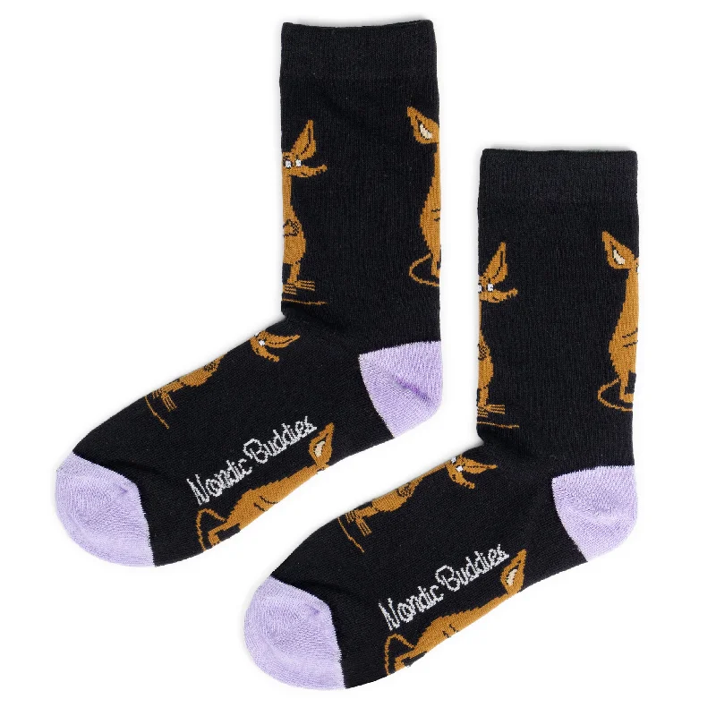 Sniff Happy Women's Socks - Black