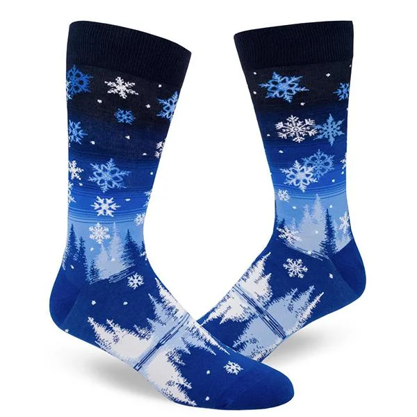 Snowflakes Men's Crew Socks