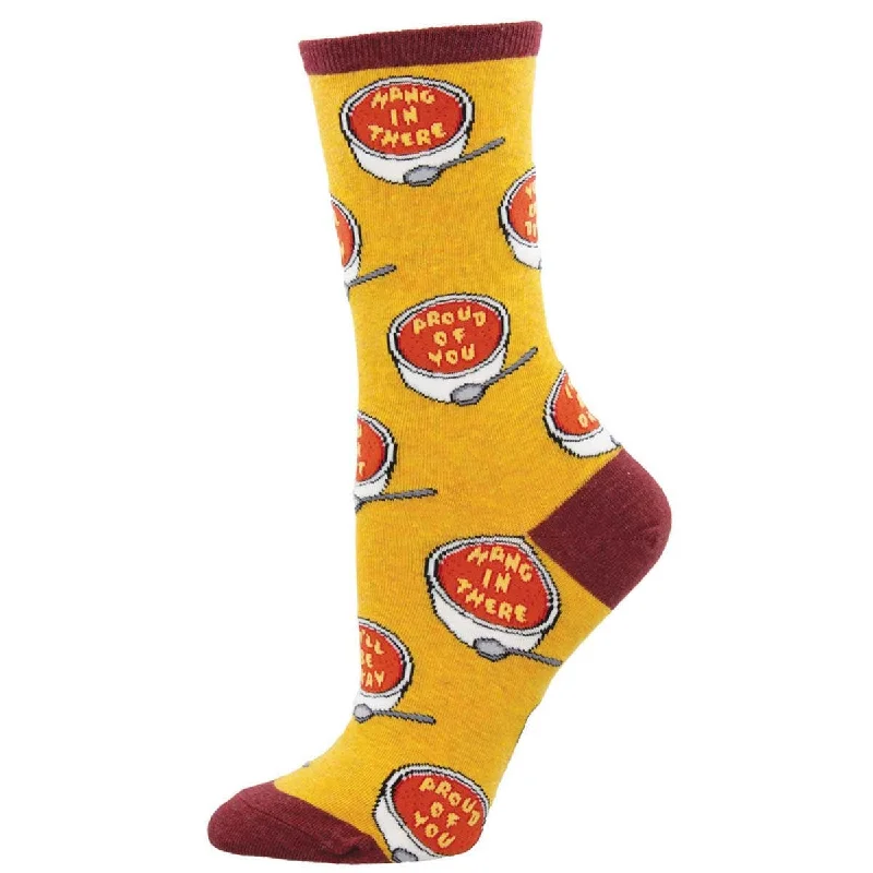 Soup-er Supportive Women's Crew Socks