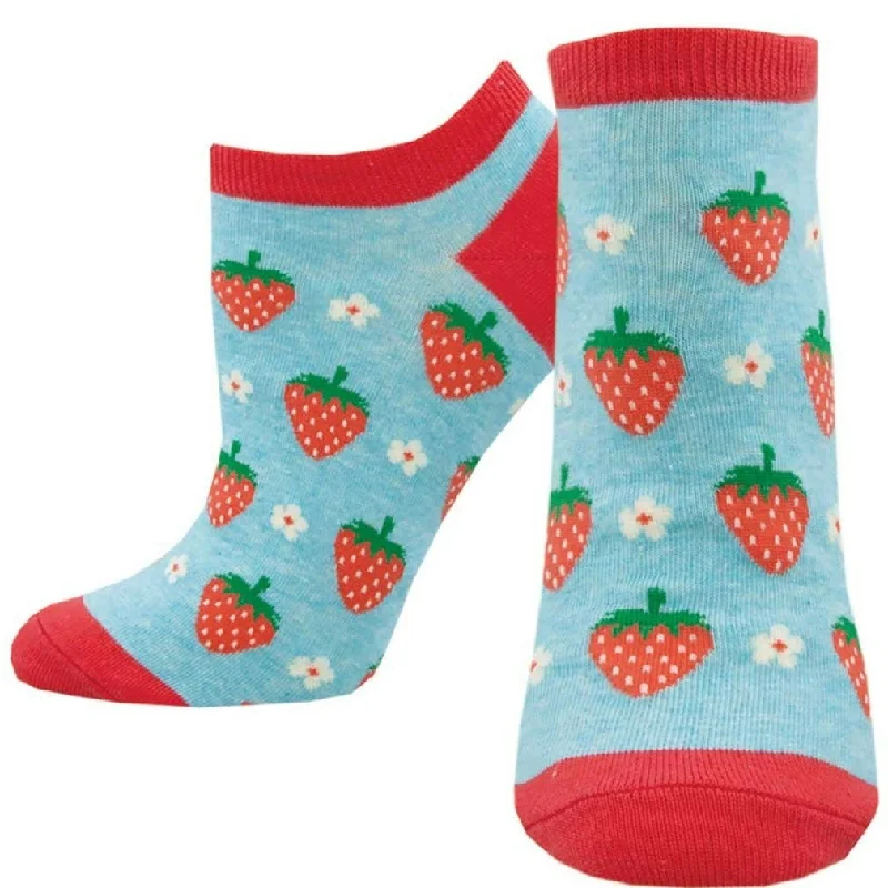 Strawberry Floral Women's Ankle Socks