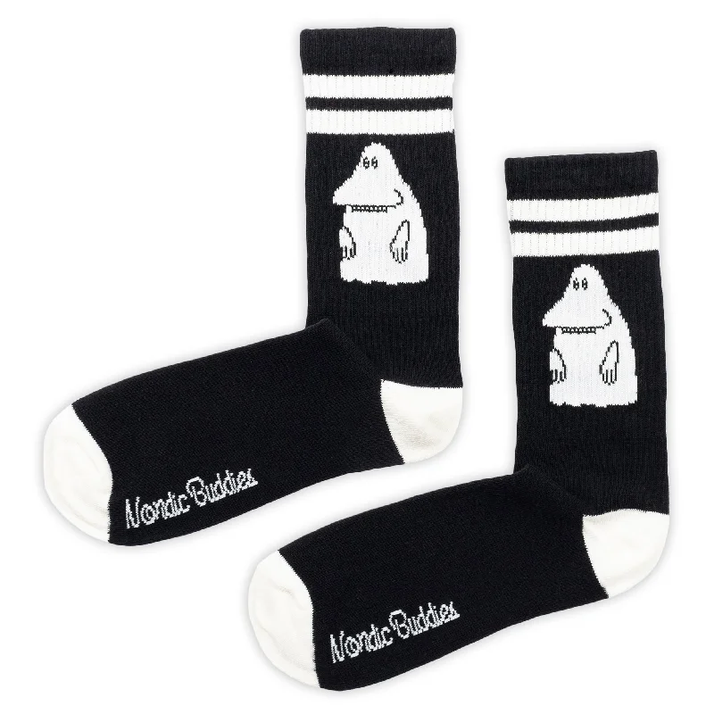 The Groke's Evening Walk Retro Men Socks - Black