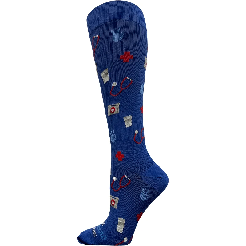 This Superhero Wears Scrubs Women's Compression Socks