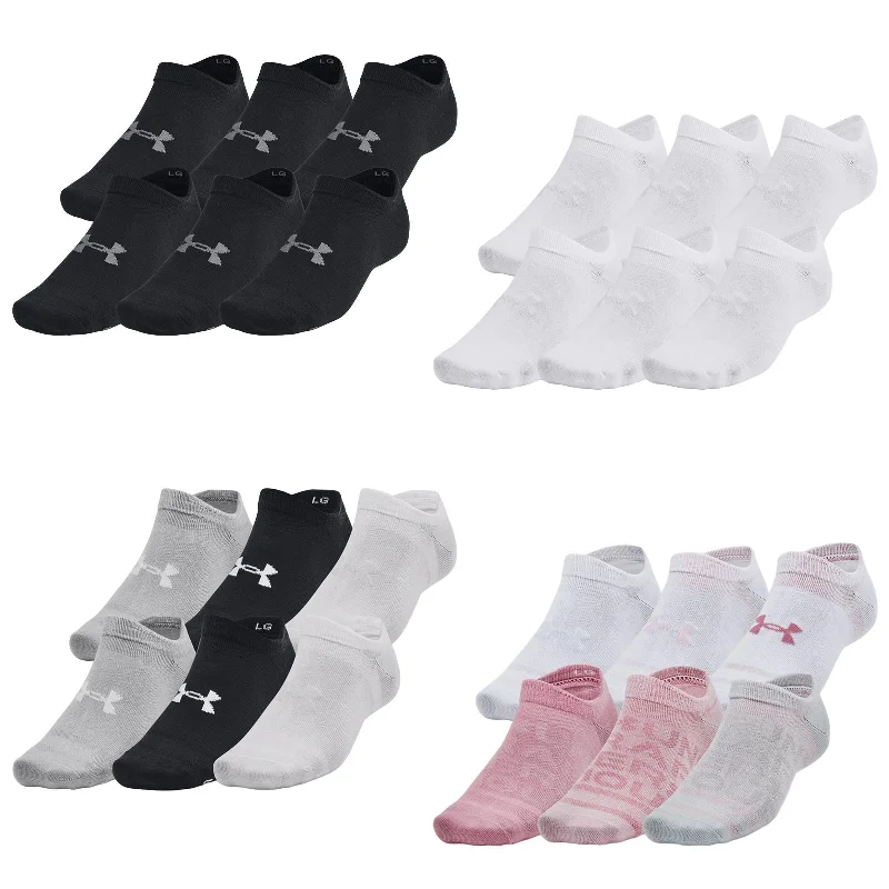 Under Armour Essential No-Show Socks (6 Pairs)