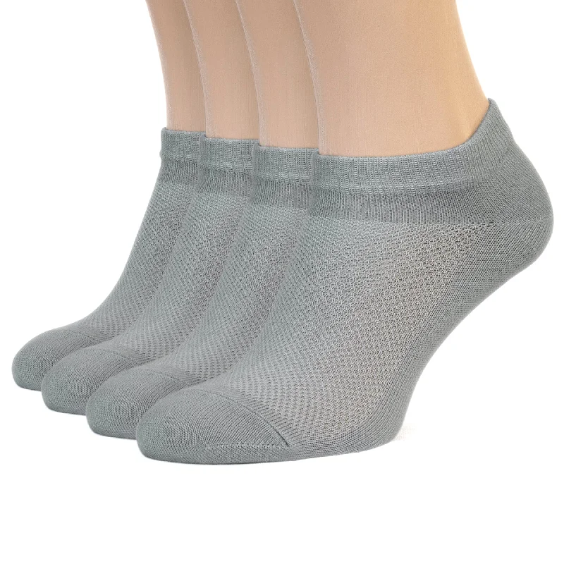 Unisex Ultra Thin Womens Socks Breathable Cotton Ankle Socks, size 7-9, in bag 4 pairs