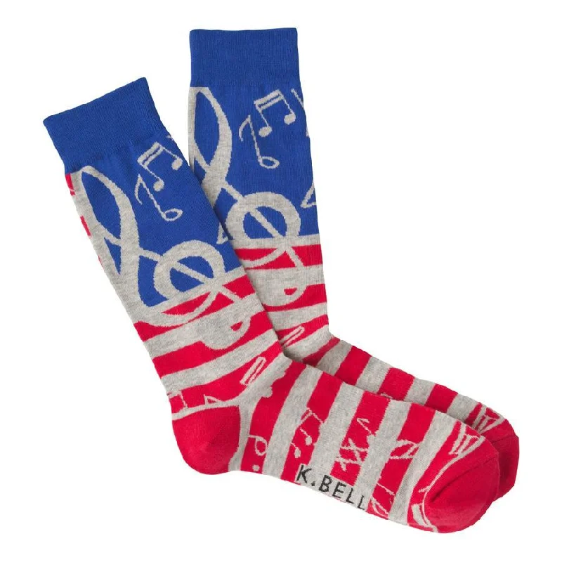 USA Music Men's Crew Socks