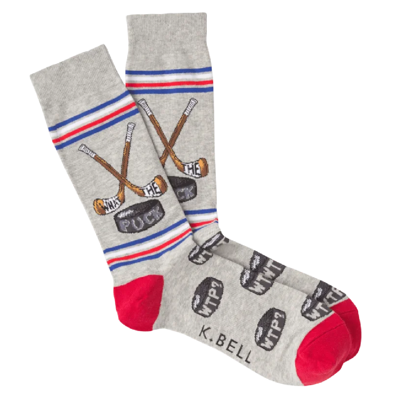 What The Puck Men's Crew Socks