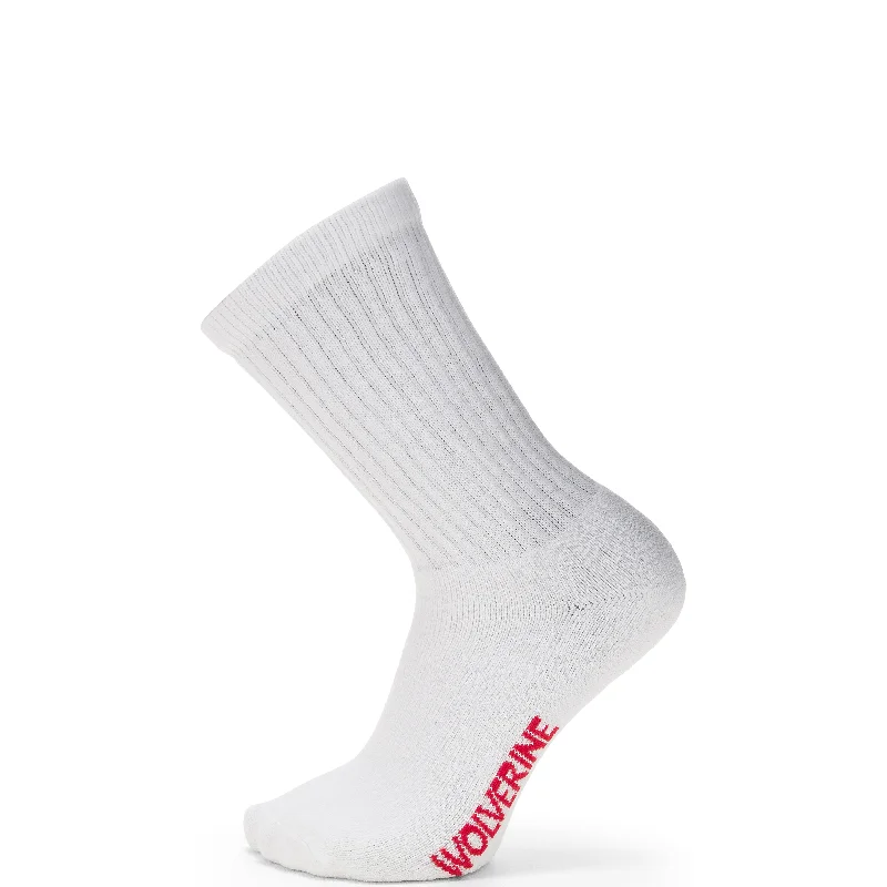 Wolverine Men's Cotton Crew Sock (4 Pack)