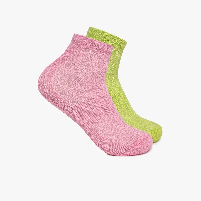 Womens Cotton Ankle Length Socks (Pack of 2)