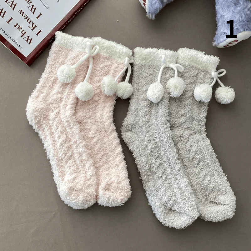 Women's Cute Bowknot Winter Stockings