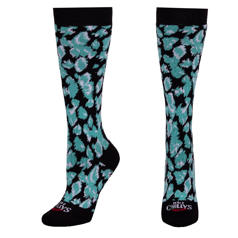 Women's Mid Volume Sock - Black/Lagoon