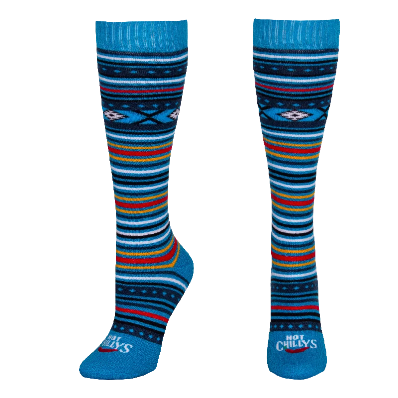 Women's Mid Volume Sock - Serape Blue