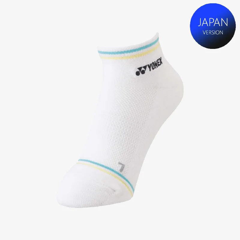 Yonex Women's Sports Low Cut Socks 29181 (White/Light Blue) S